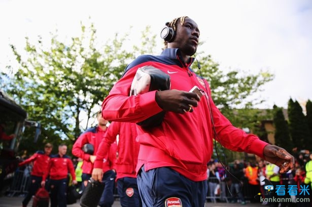 On his way? Bacary Sagna looks set to leave Arsenal in the summer