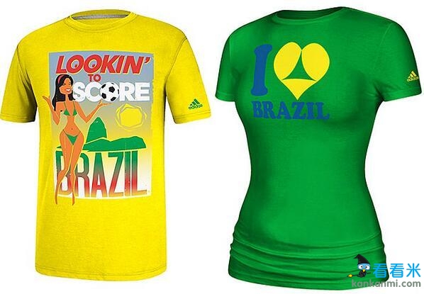 新款世界杯T恤惊现性暗示图案 巴西行竟变