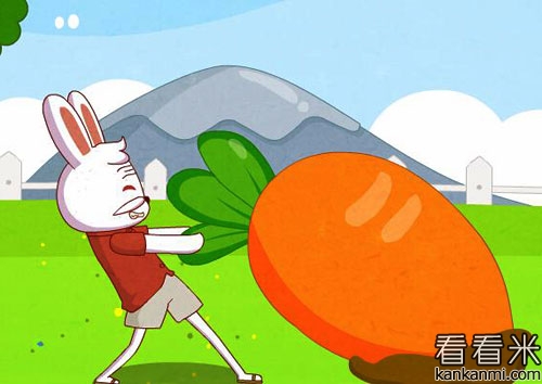 小兔拔萝卜的故事