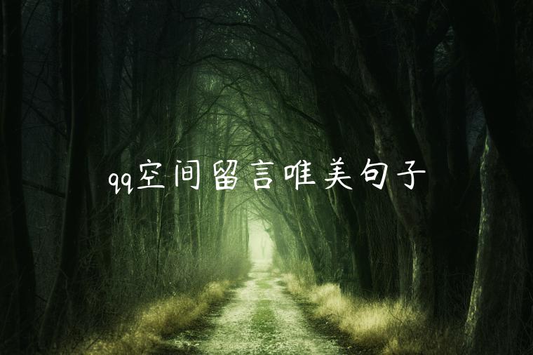 qq空间留言唯美句子