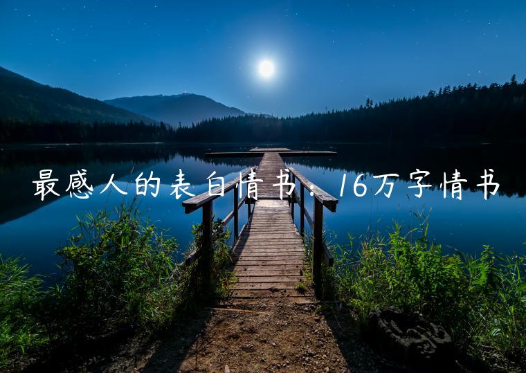 最感人的表白情书：16万字情书